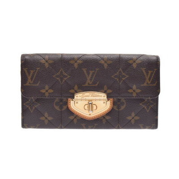 Louis Vuitton Etoile Portefeuille Sarah Brown Leather Long Wallet - Picture 1 of 12